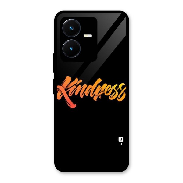 Kindness Glass Back Case for Vivo Y22