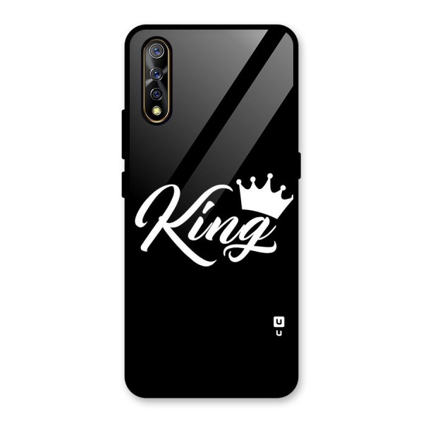 King Crown Typography Glass Back Case for Vivo Z1x