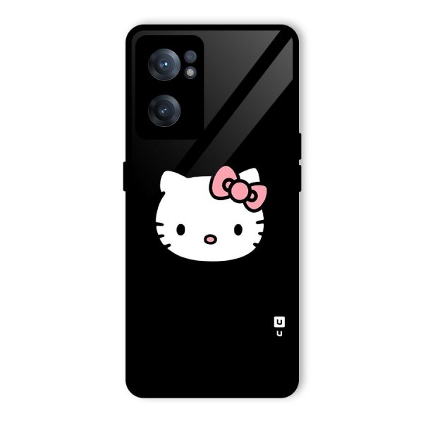 Kitty Cute Glass Back Case for OnePlus Nord CE 2 5G