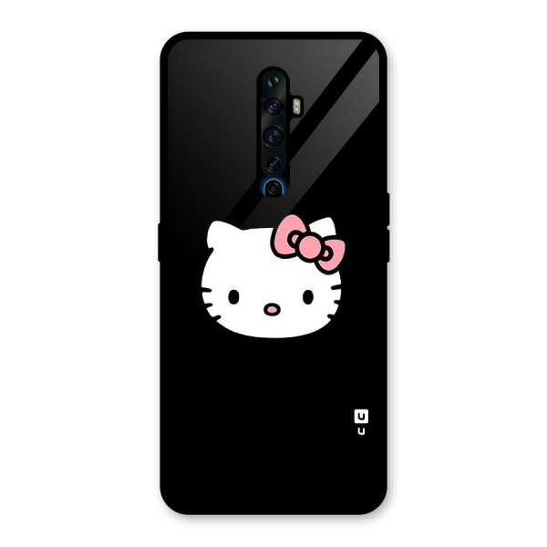 Kitty Cute Glass Back Case for Oppo Reno2 Z