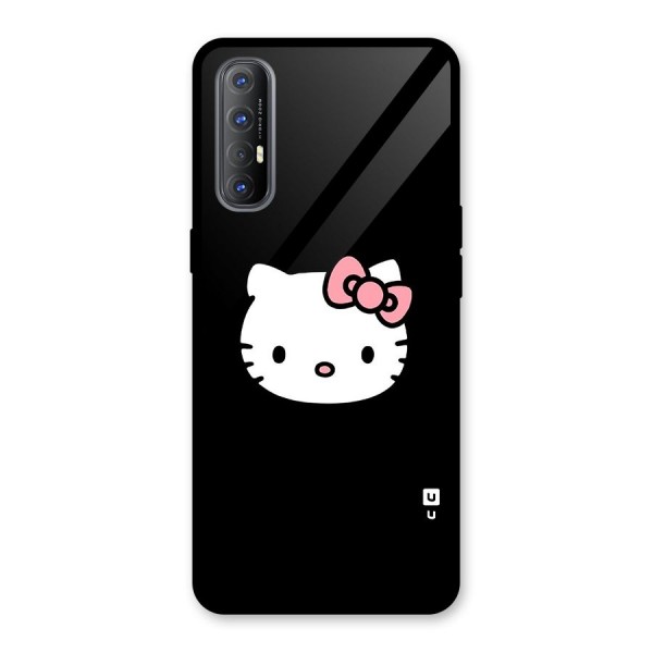 Kitty Cute Glass Back Case for Oppo Reno3 Pro