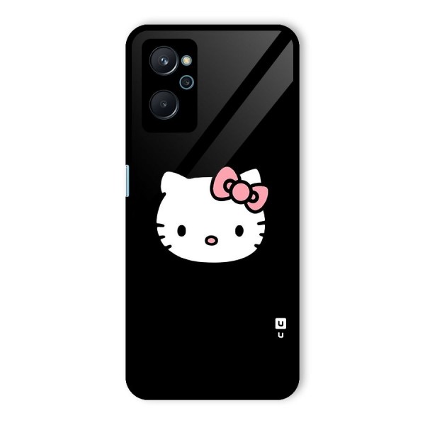 Kitty Cute Glass Back Case for Realme 9i