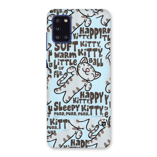 Kitty Pattern Back Case for Galaxy A31