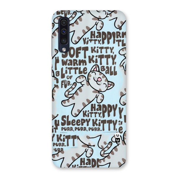 Kitty Pattern Back Case for Galaxy A50