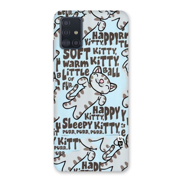 Kitty Pattern Back Case for Galaxy A51