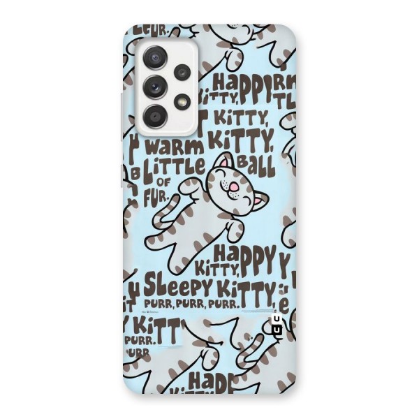 Kitty Pattern Back Case for Galaxy A52