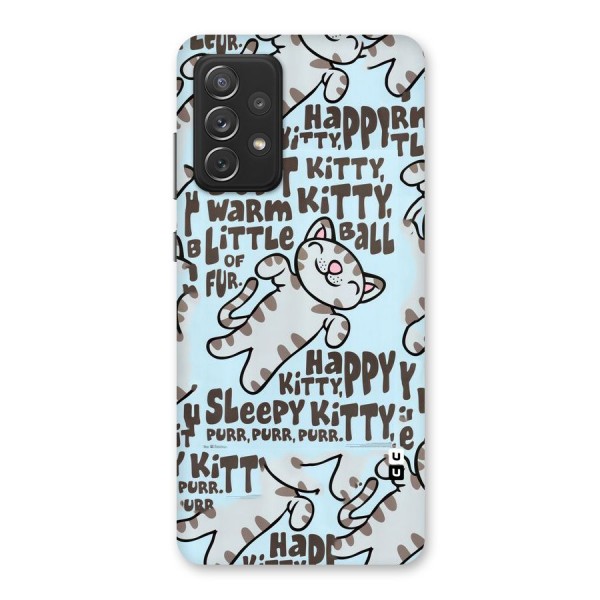 Kitty Pattern Back Case for Galaxy A72