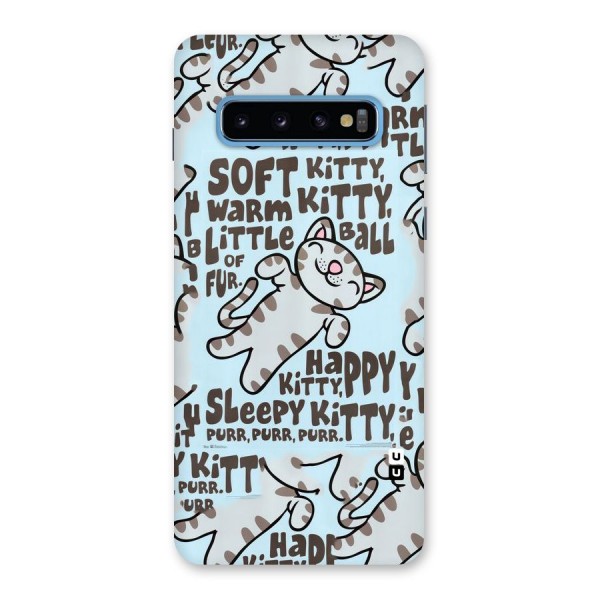 Kitty Pattern Back Case for Galaxy S10