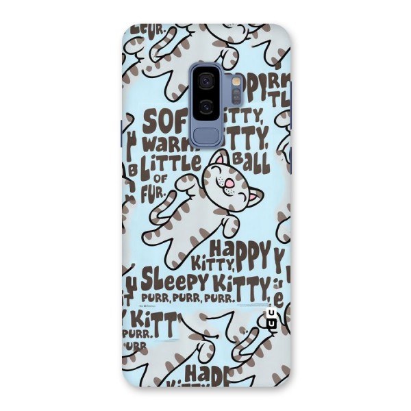 Kitty Pattern Back Case for Galaxy S9 Plus