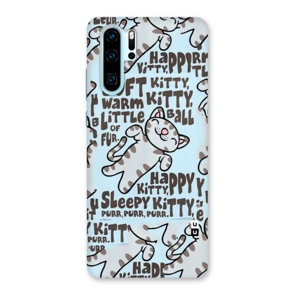 Kitty Pattern Back Case for Huawei P30 Pro