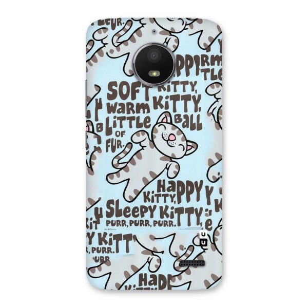 Kitty Pattern Back Case for Moto E4