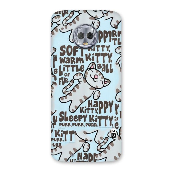 Kitty Pattern Back Case for Moto G6