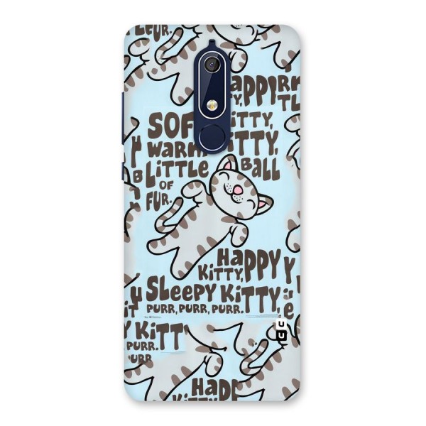 Kitty Pattern Back Case for Nokia 5.1