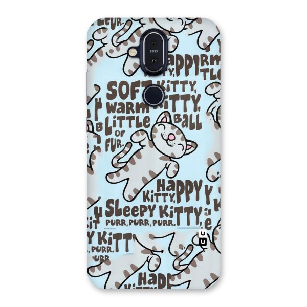 Kitty Pattern Back Case for Nokia 8.1