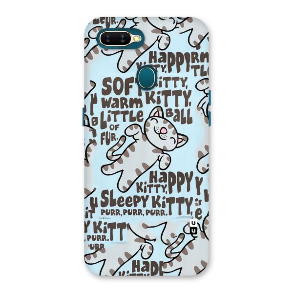 Kitty Pattern Back Case for Oppo A12