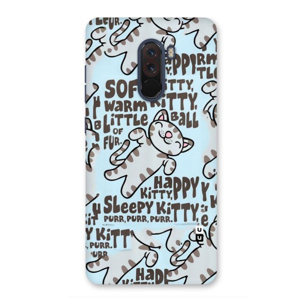 Kitty Pattern Back Case for Poco F1