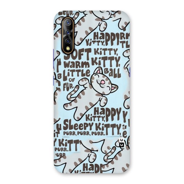 Kitty Pattern Back Case for Vivo S1