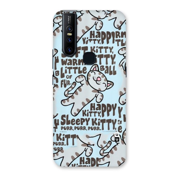 Kitty Pattern Back Case for Vivo V15