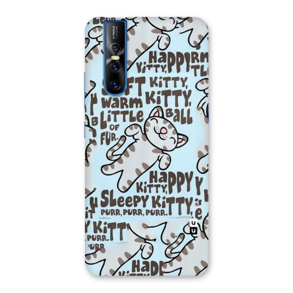 Kitty Pattern Back Case for Vivo V15 Pro