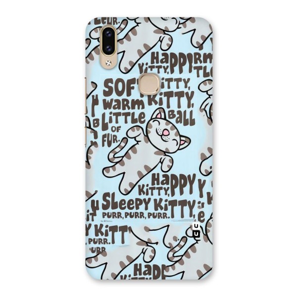 Kitty Pattern Back Case for Vivo V9