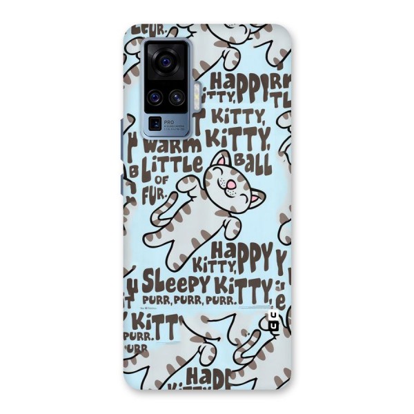 Kitty Pattern Back Case for Vivo X50 Pro