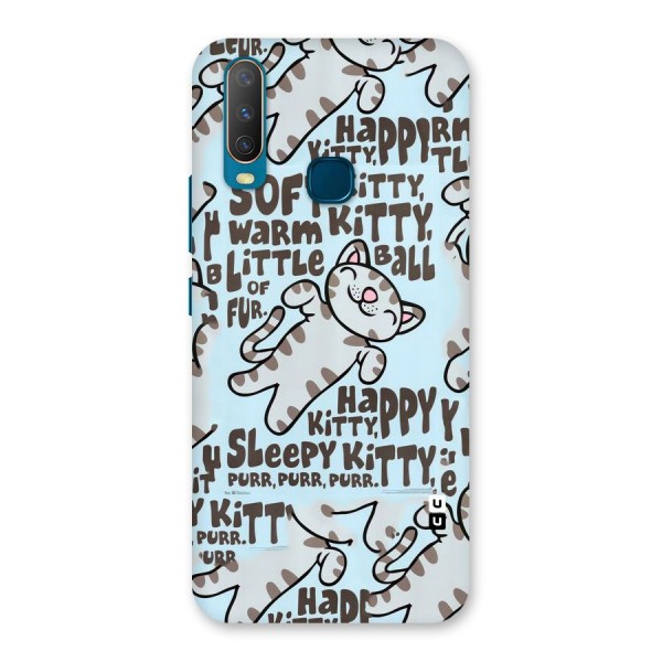 Kitty Pattern Back Case for Vivo Y12