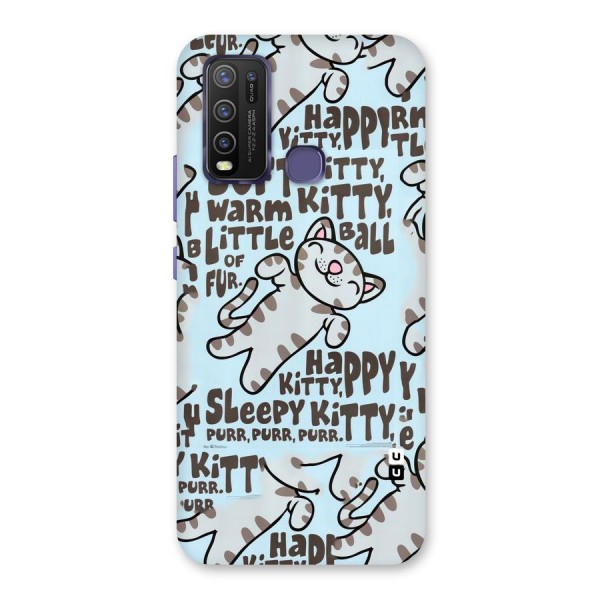 Kitty Pattern Back Case for Vivo Y30