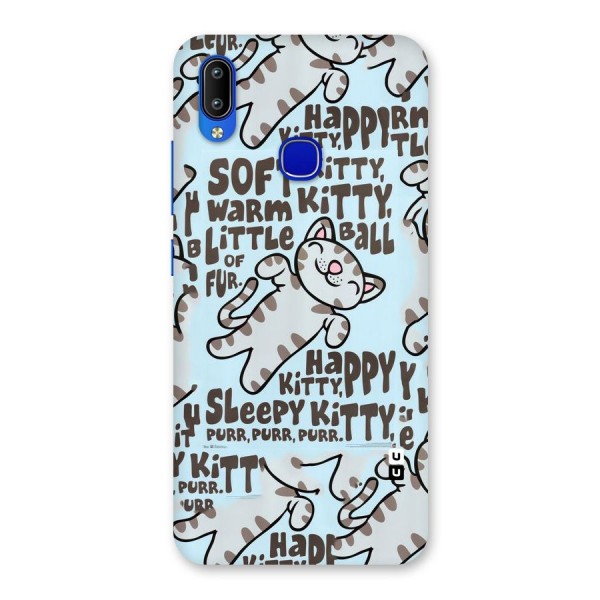 Kitty Pattern Back Case for Vivo Y91