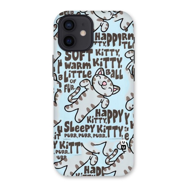 Kitty Pattern Back Case for iPhone 12