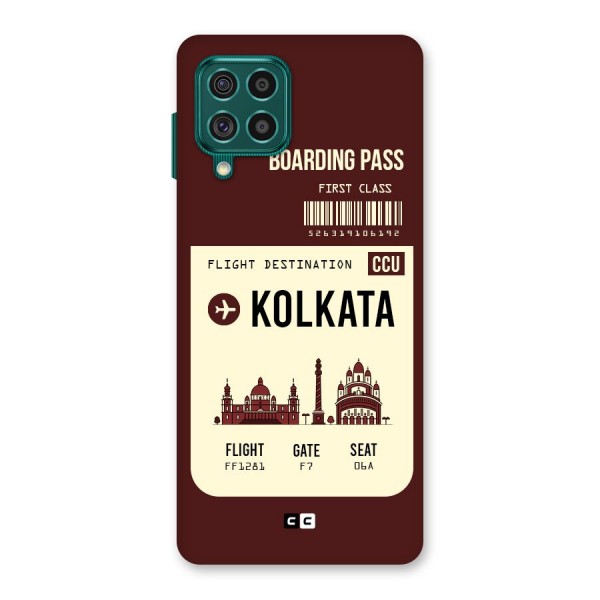 Kolkata Boarding Pass Back Case for Galaxy F62