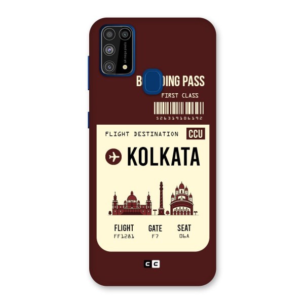 Kolkata Boarding Pass Back Case for Galaxy M31