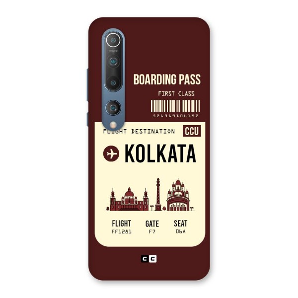 Kolkata Boarding Pass Back Case for Mi 10