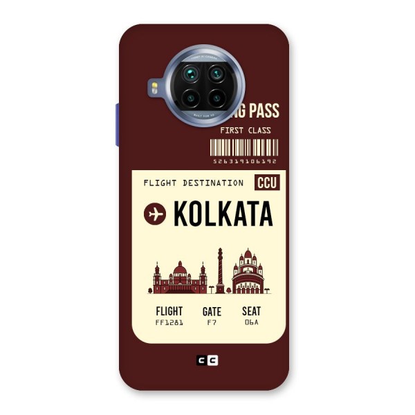 Kolkata Boarding Pass Back Case for Mi 10i