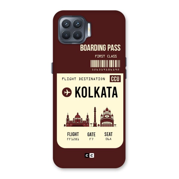 Kolkata Boarding Pass Back Case for Oppo F17 Pro