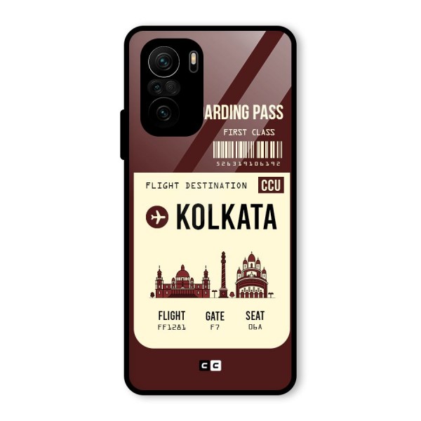 Kolkata Boarding Pass Glass Back Case for Mi 11x