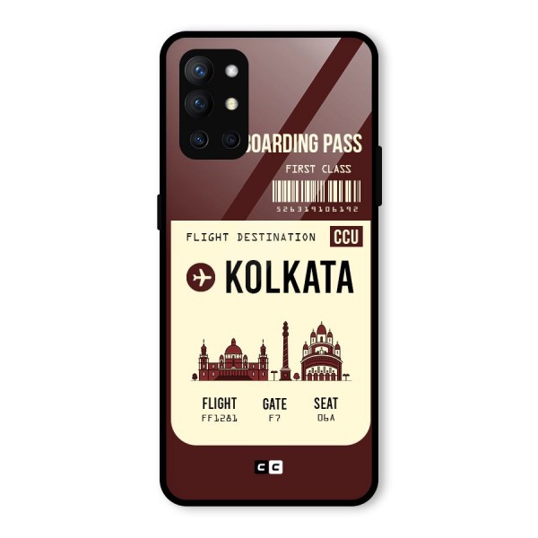 Kolkata Boarding Pass Glass Back Case for OnePlus 9R