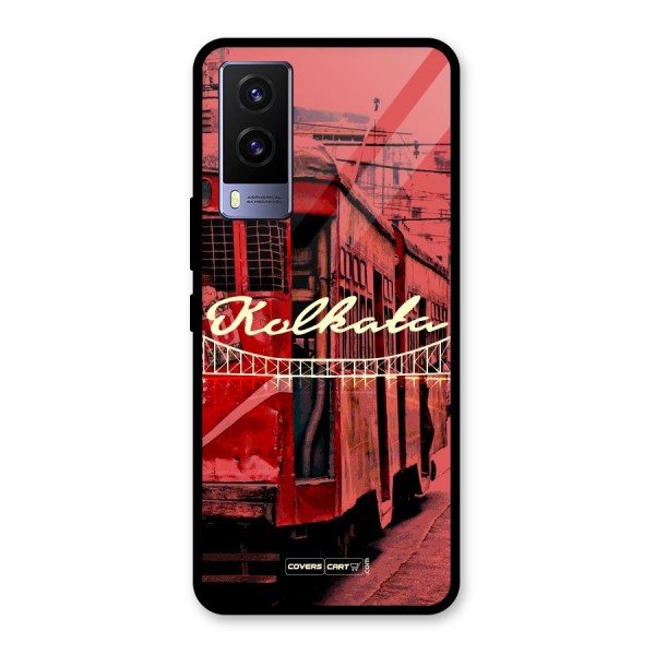 Kolkata Citystyle Glass Back Case for Vivo V21e 5G