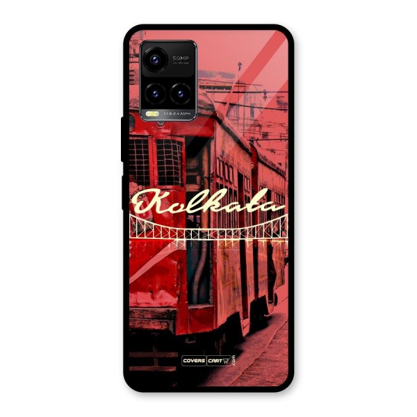 Kolkata Citystyle Glass Back Case for Vivo Y21 2021