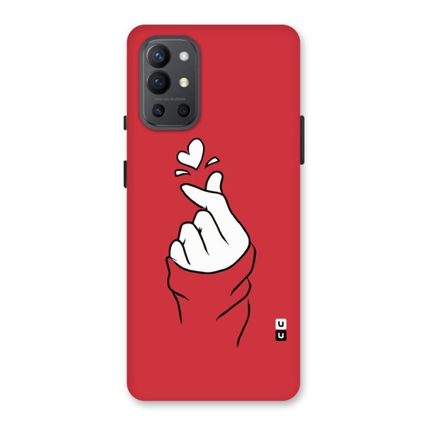 Korean Love Sign Back Case for OnePlus 9R