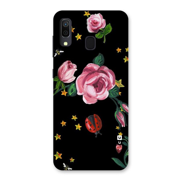 Ladybird And Floral Back Case for Galaxy A20