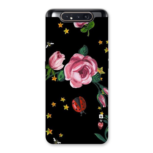 Ladybird And Floral Back Case for Galaxy A80