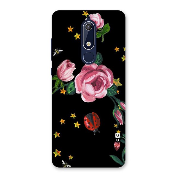 Ladybird And Floral Back Case for Nokia 5.1