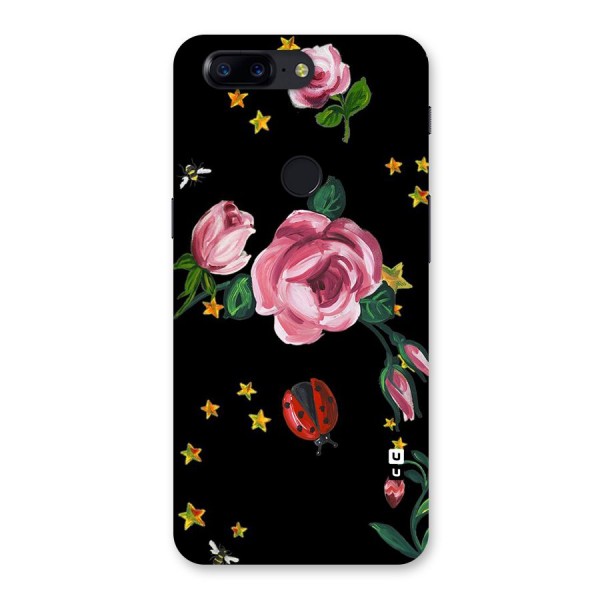 Ladybird And Floral Back Case for OnePlus 5T