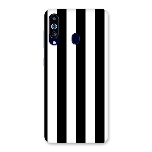 Lavish Black Stripes Back Case for Galaxy A60