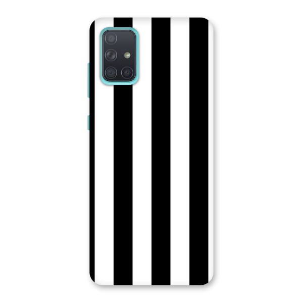 Lavish Black Stripes Back Case for Galaxy A71