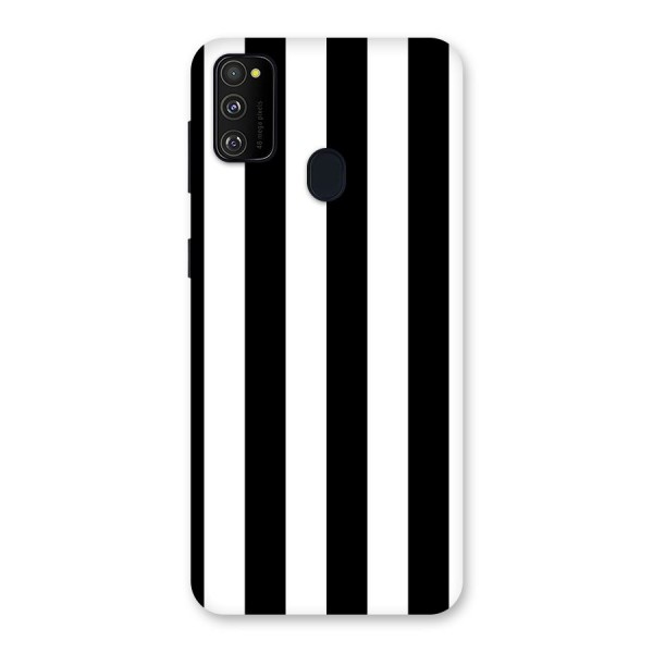 Lavish Black Stripes Back Case for Galaxy M21