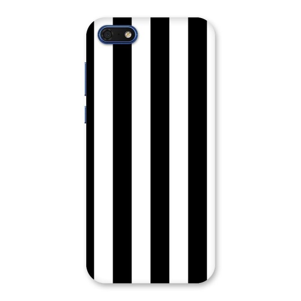 Lavish Black Stripes Back Case for Honor 7s