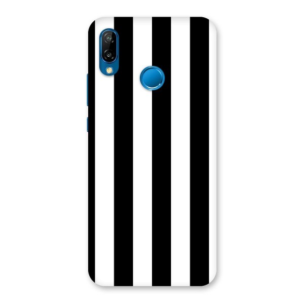 Lavish Black Stripes Back Case for Huawei P20 Lite