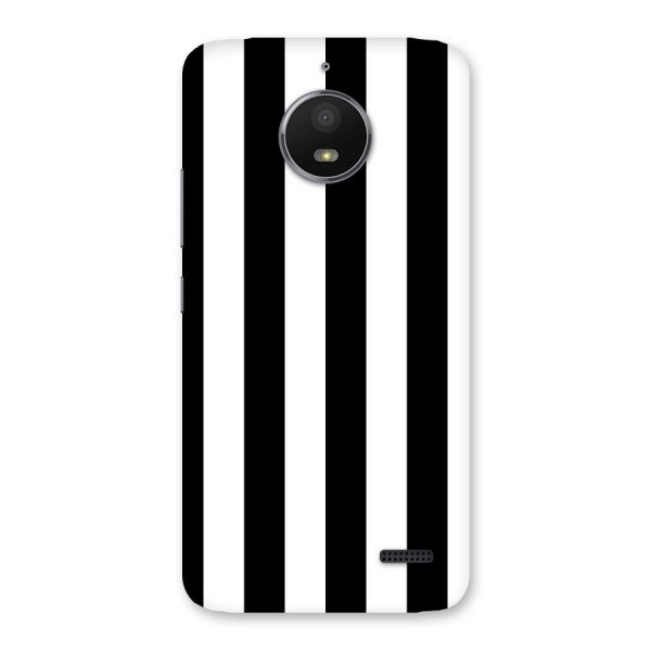 Lavish Black Stripes Back Case for Moto E4