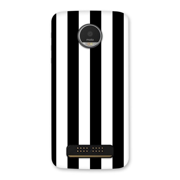 Lavish Black Stripes Back Case for Moto Z Play